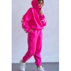 Trening dama bumbac vatuit cu imprimeu Chicago 3941