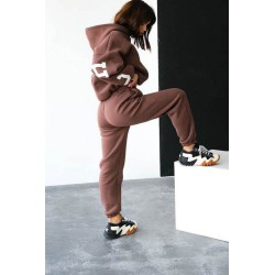 Trening dama bumbac vatuit cu imprimeu Chicago 3941