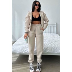 Trening dama bumbac vatuit cu imprimeu Couture 3953