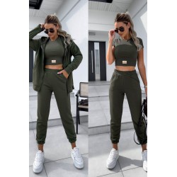 Trening dama bumbac vatuit 3 piese 3956 Aszmi-2