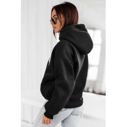 Hanorac dama bumbac vatuit cu imprimeu festiv Boston 1627