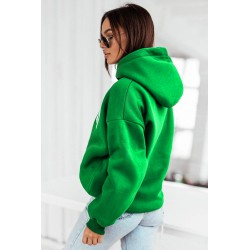 Hanorac dama bumbac vatuit cu imprimeu festiv Boston 1627