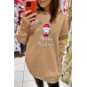 Rochie dama vatuita cu broderie Merry Christmas 5194