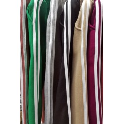 Pantalon dama bumbac vatuit cu 2 dungi laterale 6524