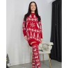 Compleu dama cu imprimeu de Craciun 0124